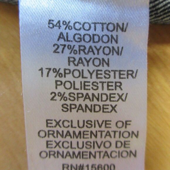 DEMOCRACY Ab Technology High Rise Jean Short 6 Utility Patch Pockets Denim Jorts - Picture 6 of 13